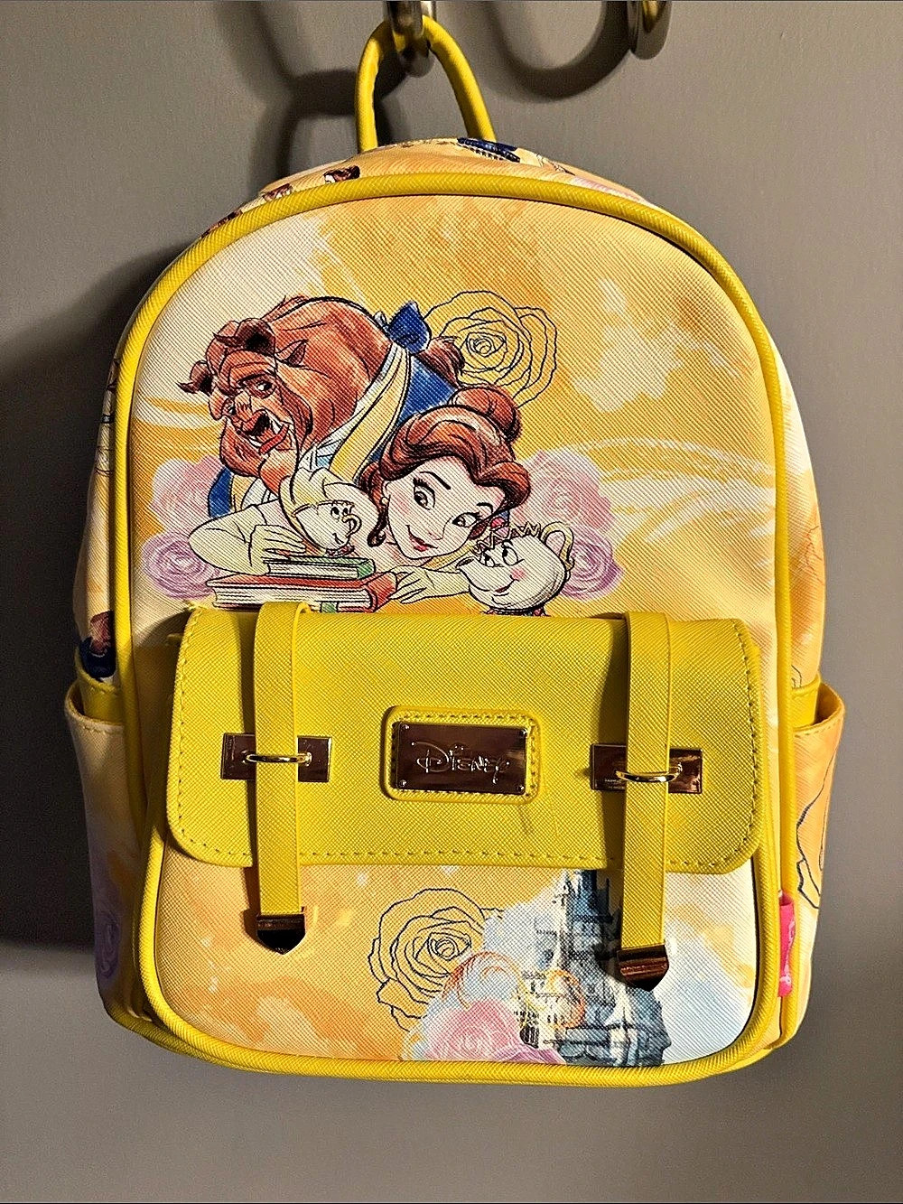 Disney Backpack Floral Yellow